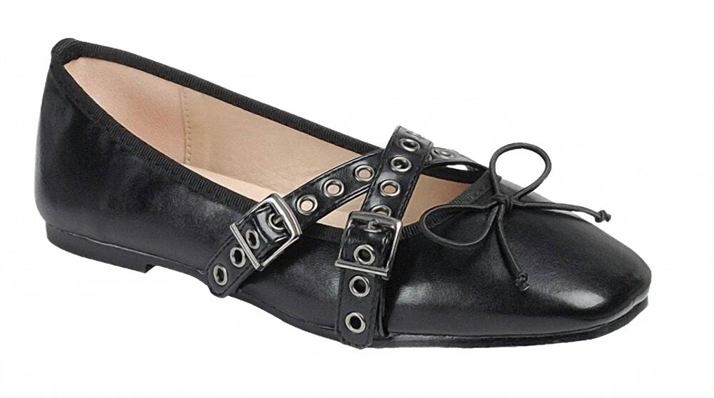 NEW CCOCCI women's truth flats in black